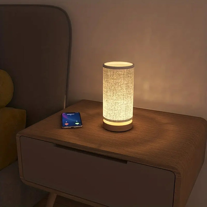 BowLift | Linen-Look Night Lamp - LinoGlow
