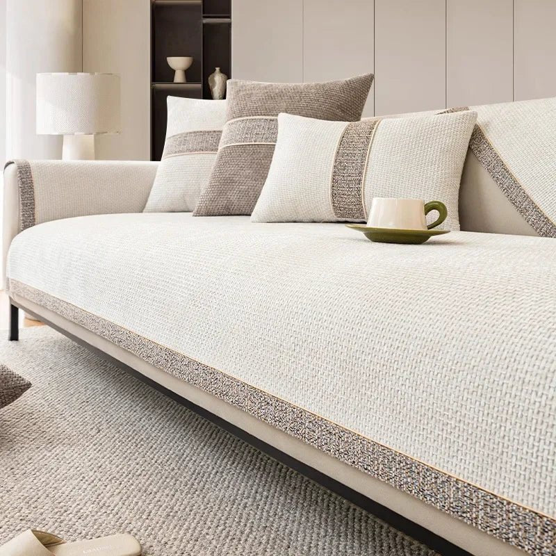 BowLift | LinenLux Sofa Cover – Elegant Linen Look Protection for Clean and Stylish Living Rooms