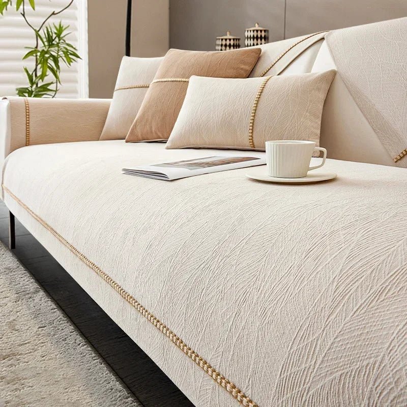 BowLift | LinenLux Sofa Cover – Elegant Linen Look Protection for Clean and Stylish Living Rooms