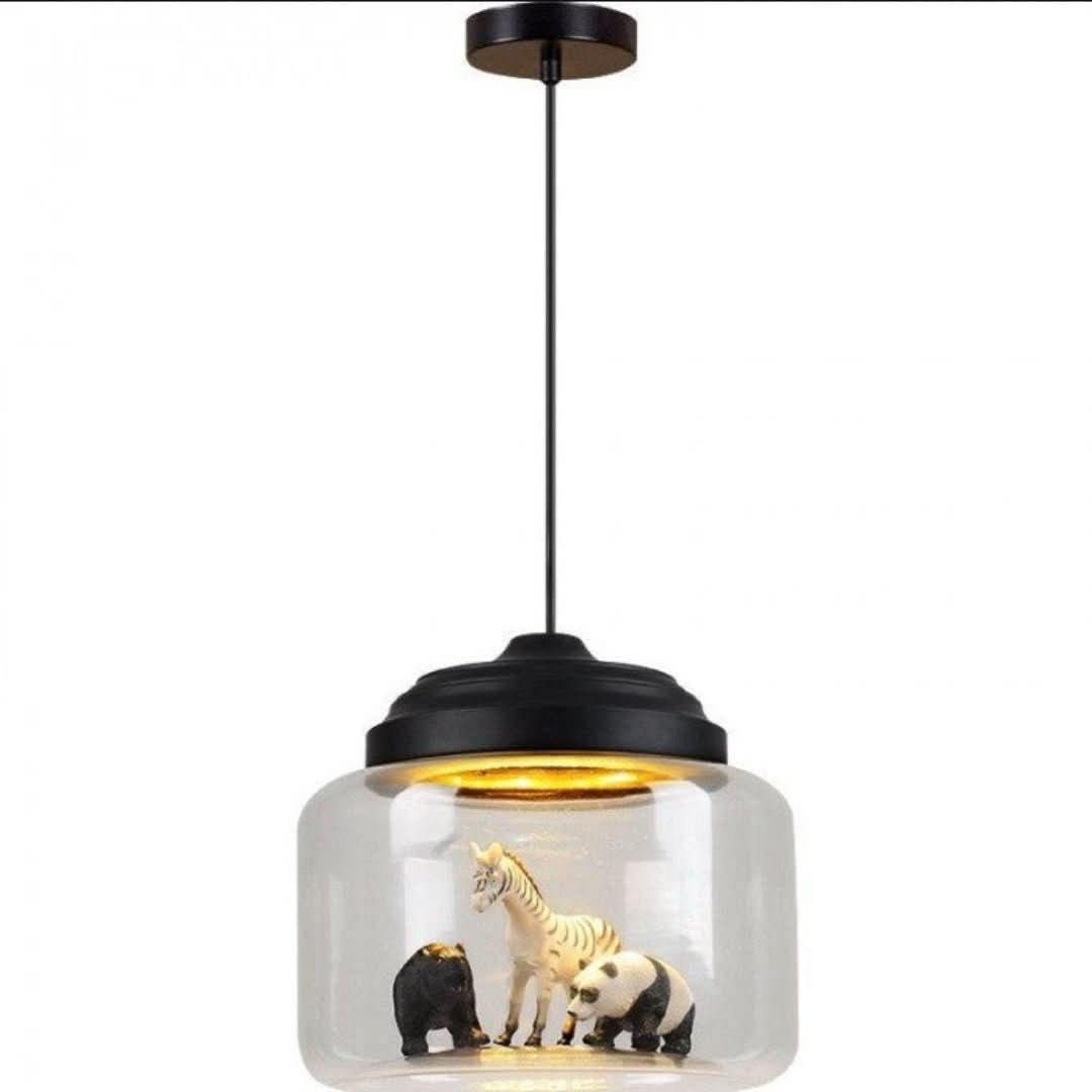 BowLift | Smaller Zoo | Pendant lamp with glass shade