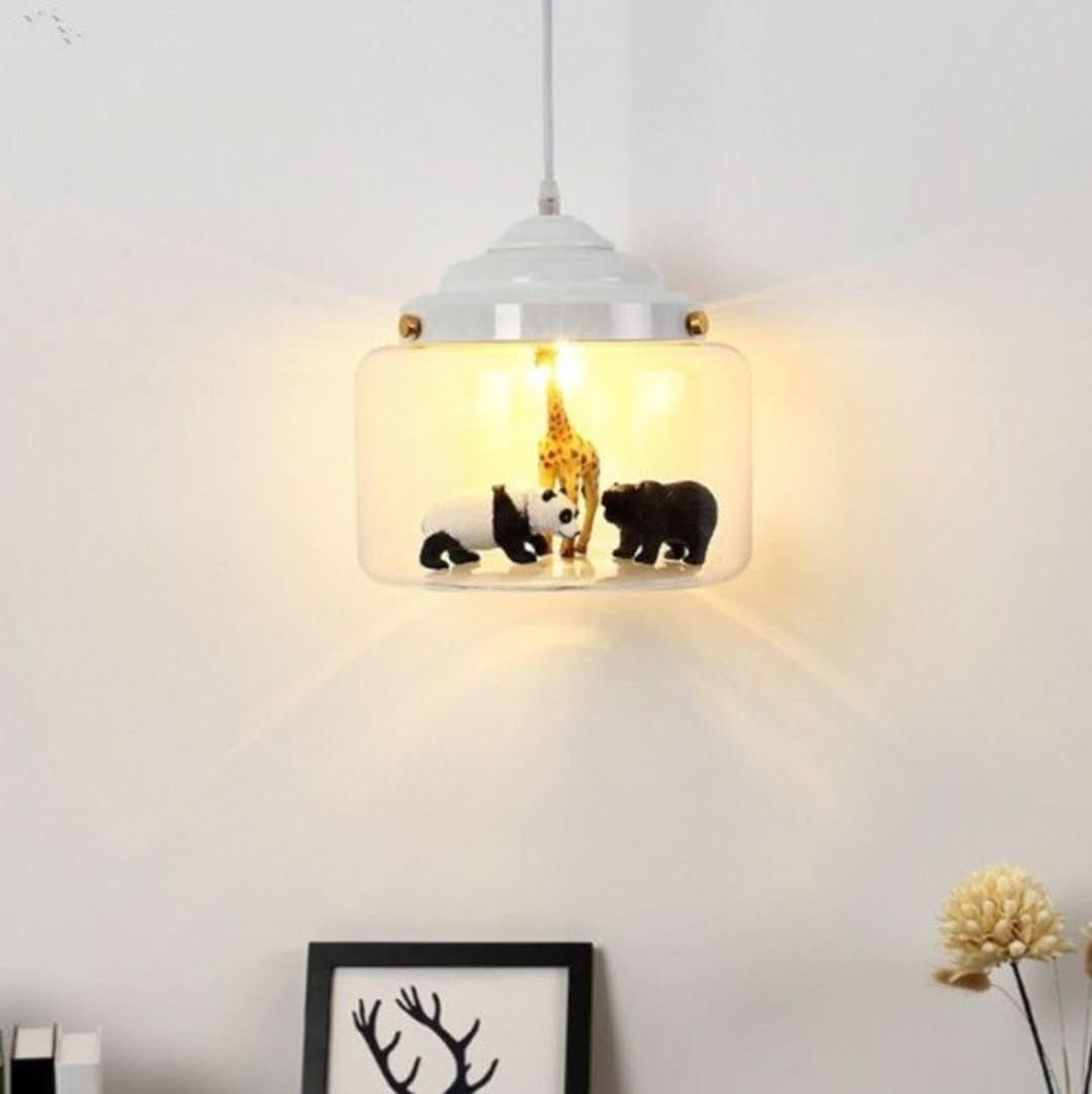 BowLift | Smaller Zoo | Pendant lamp with glass shade