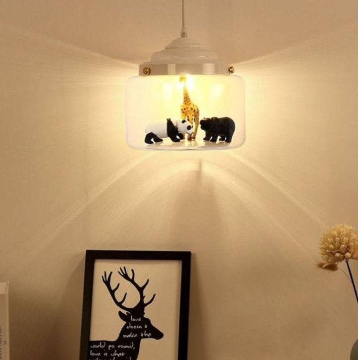 BowLift | Smaller Zoo | Pendant lamp with glass shade