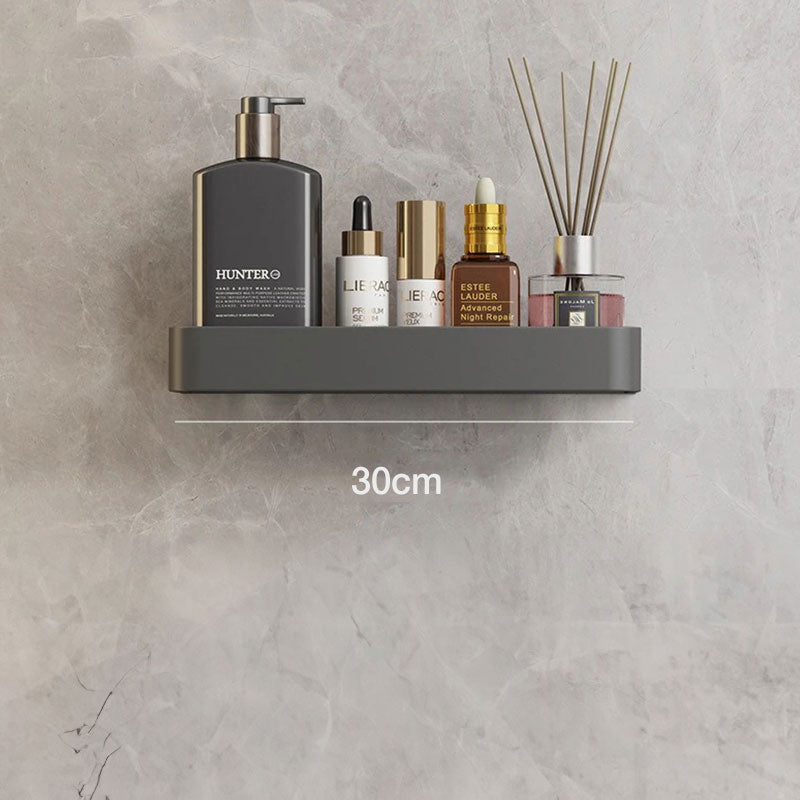 BowLift | Modern Grey Bathroom Shelf – Stylish Wall-Mounted Storage with Optional Towel Rail