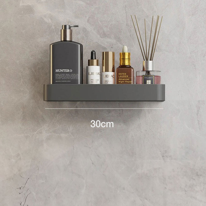 BowLift | Modern Grey Bathroom Shelf – Stylish Wall-Mounted Storage with Optional Towel Rail