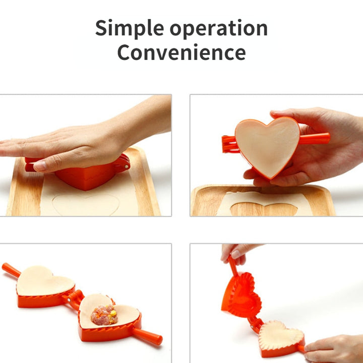 Love Shape Dumpling Mold Plastic Mold Large Kitchen Accessories | Bowlift