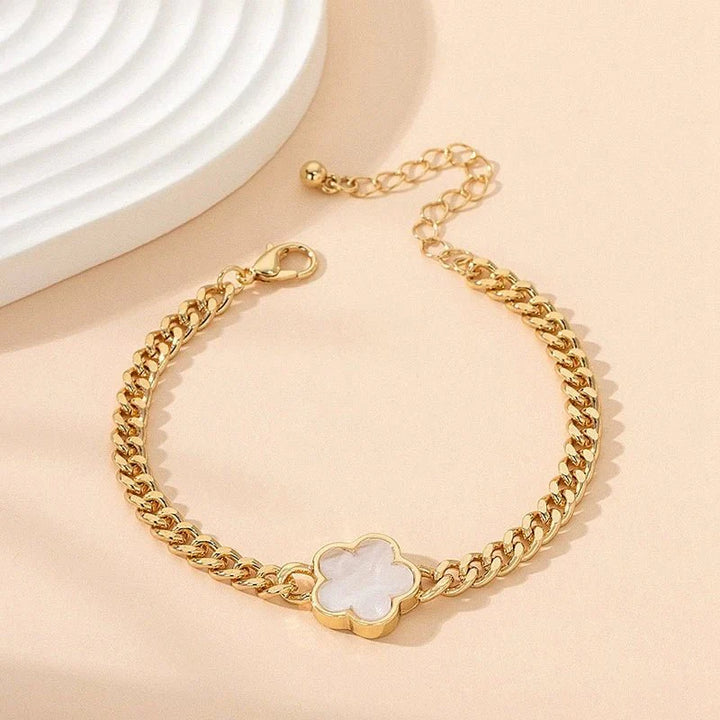 BowLift | Lucky Clover Cuban Chain Necklace and Bracelet Set