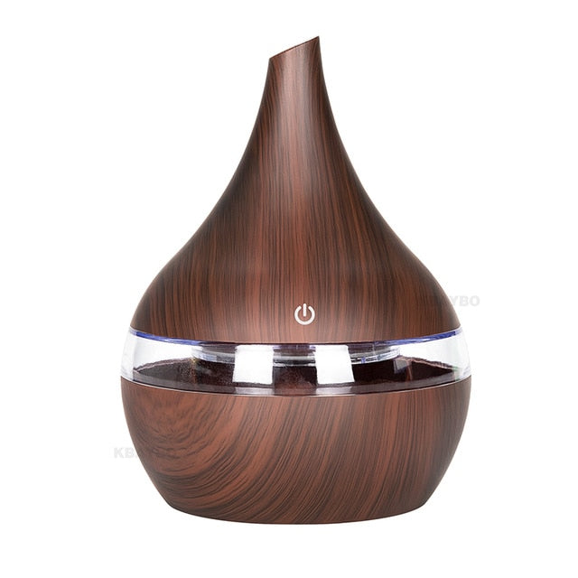 BowLift | WoodMist Aroma Humidifier – 500 ml with LED Mood Lighting