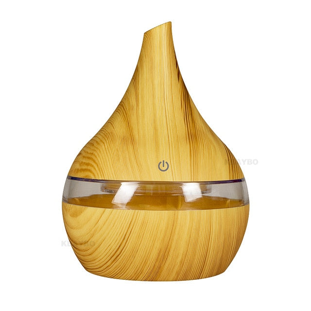 BowLift | WoodMist Aroma Humidifier – 500 ml with LED Mood Lighting