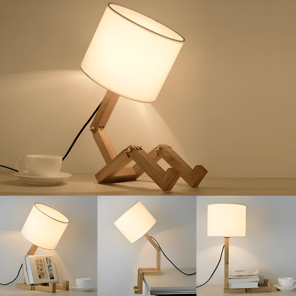 BowLift | LUMIBOT – Flexible Wooden Lamp for Personalized Lighting