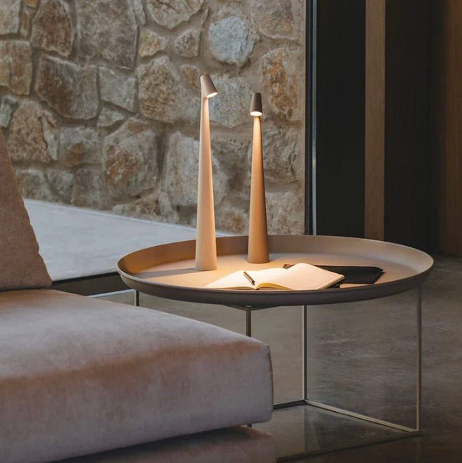 Cable lamp in Scandinavian style – Minimalistic LED light, rechargeable and portable | Bowlift