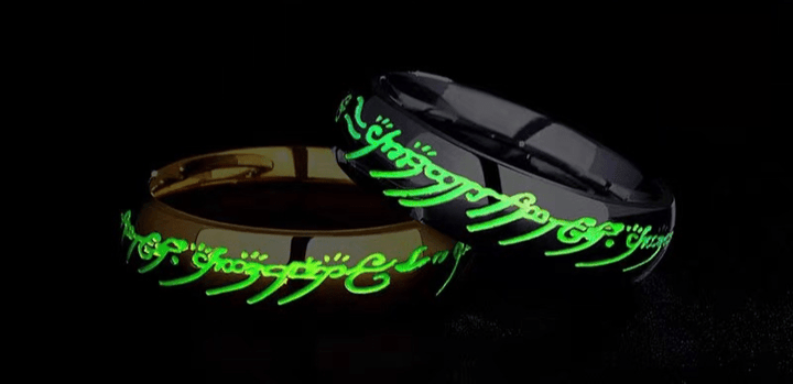 BowLift | Luminous Engraved Ring – Glow-in-the-Dark Jewelry for Positivity & Happiness