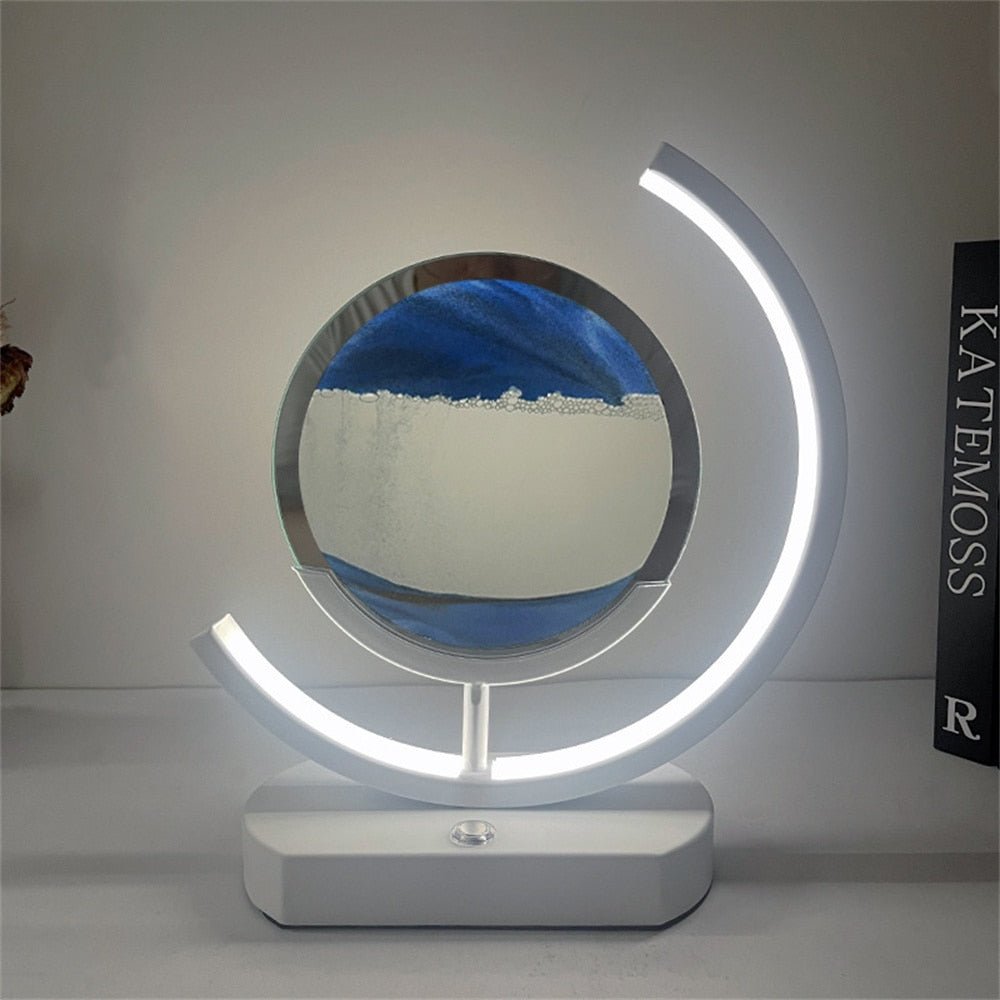 BowLift | LUMISAND – 3D LED Flowing Sand Art Table Lamp with USB Charging