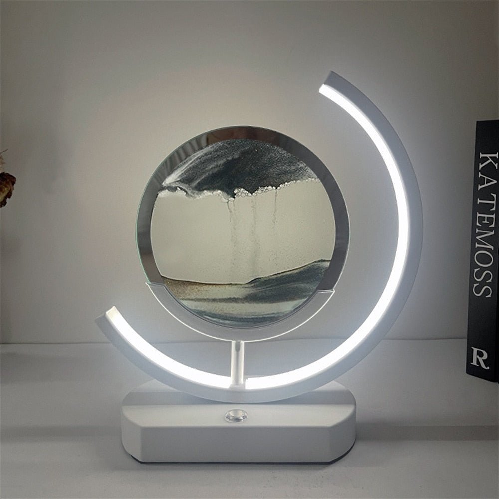 BowLift | LUMISAND – 3D LED Flowing Sand Art Table Lamp with USB Charging