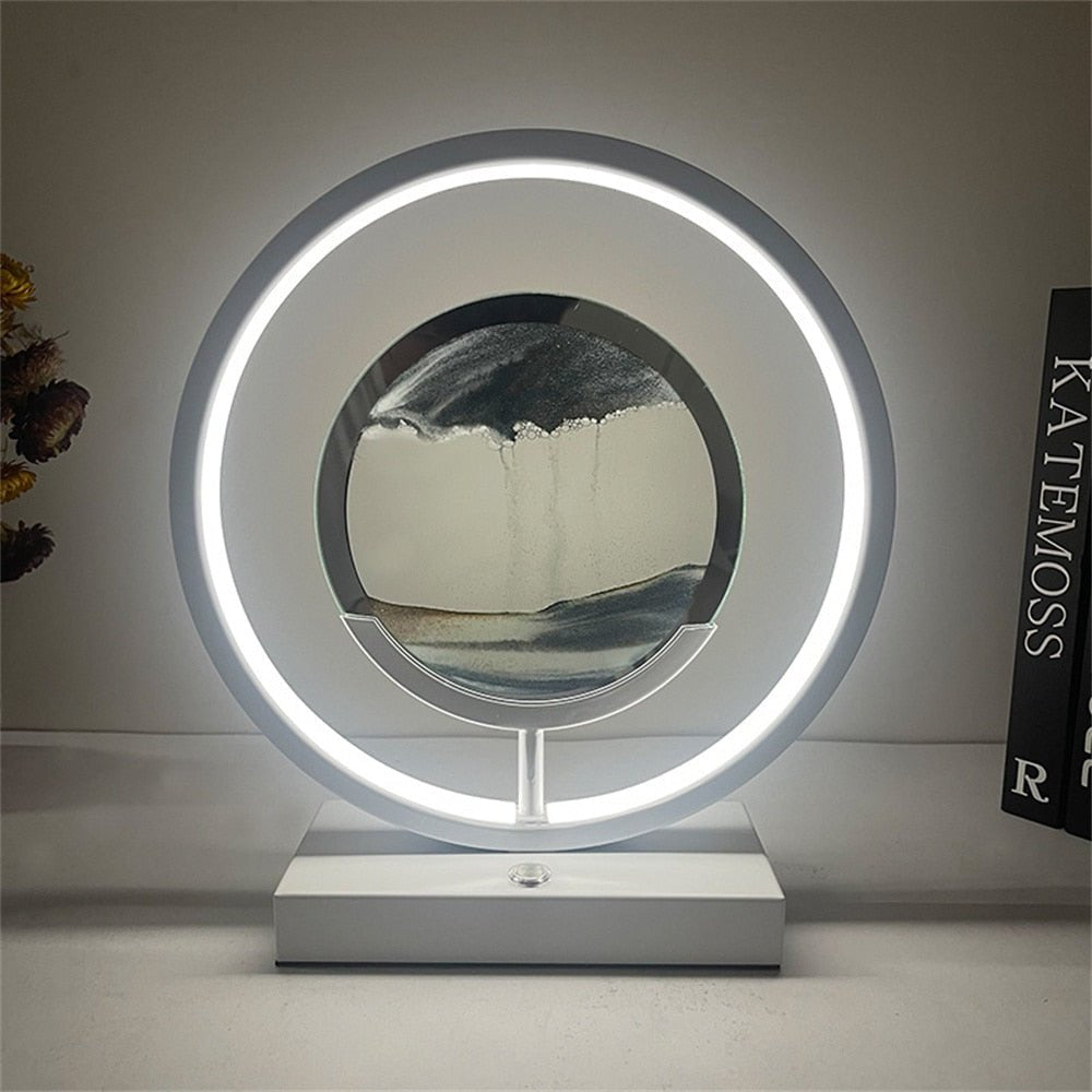 BowLift | LUMISAND – 3D LED Flowing Sand Art Table Lamp with USB Charging