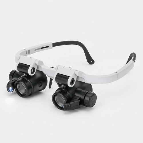 BowLift | LUMIVISOR – Adjustable LED Magnifying Glasses with 8x–23x Zoom