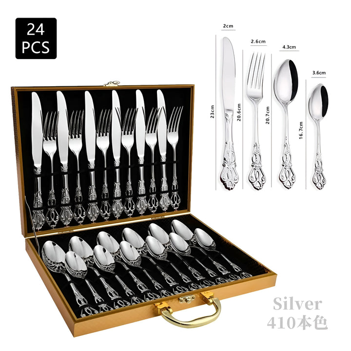 BowLift | Luxe 24-Piece Cutlery Set - RoyalCutlery