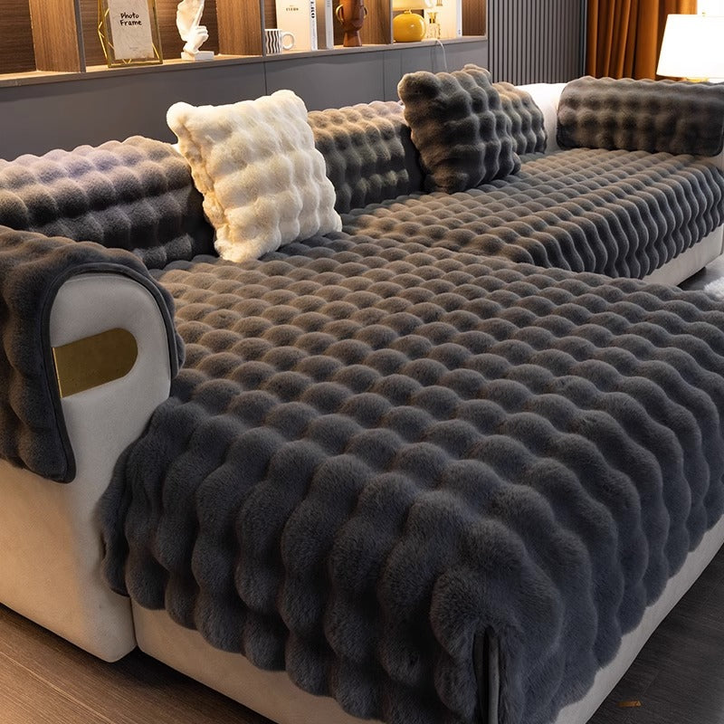Luxe Anti-Slip Sofa Cover - SofaGuard Luxe Bowlift