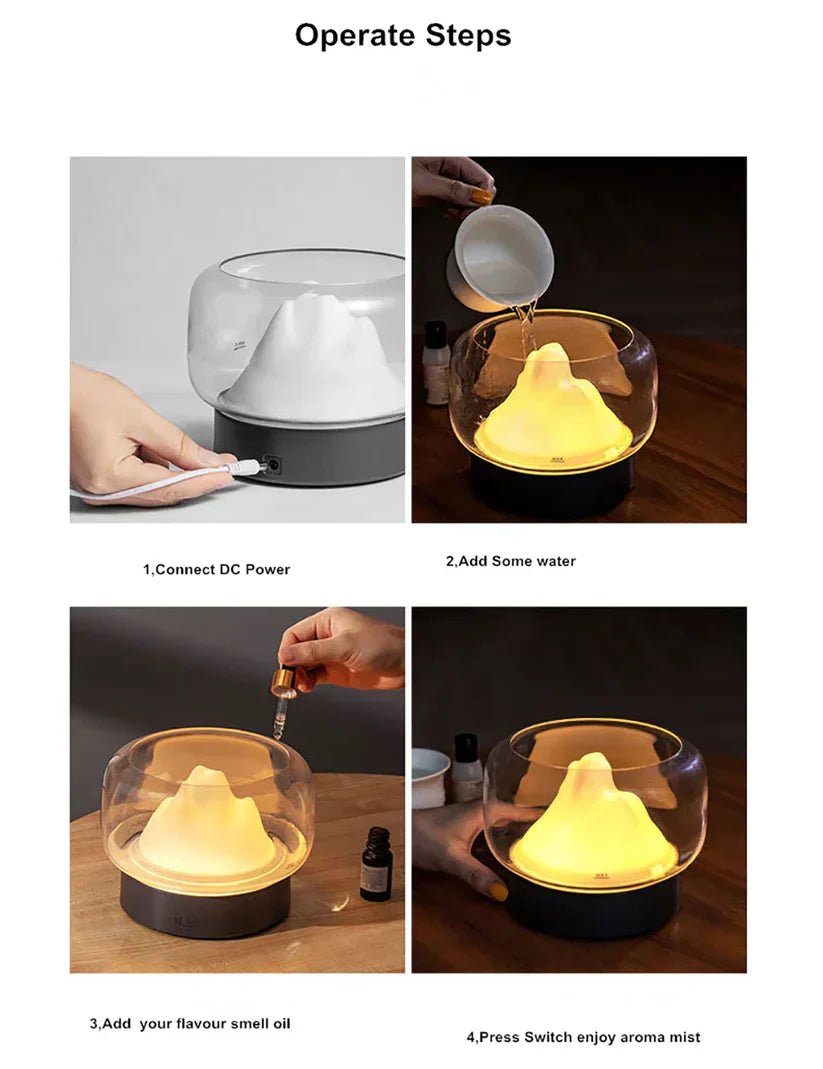 BowLift | Luxe Aroma Diffuser with LED Lighting - AromaGlow