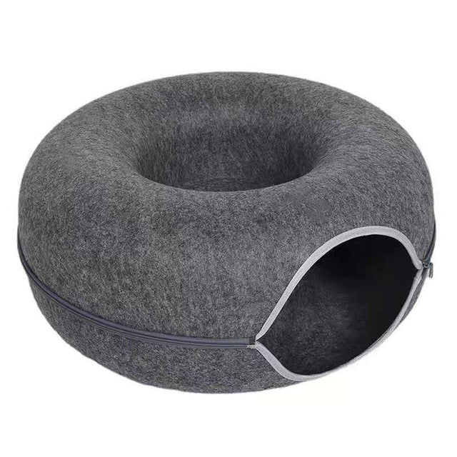Luxe Cat Bed and Playhouse - WhiskerNest Bowlift