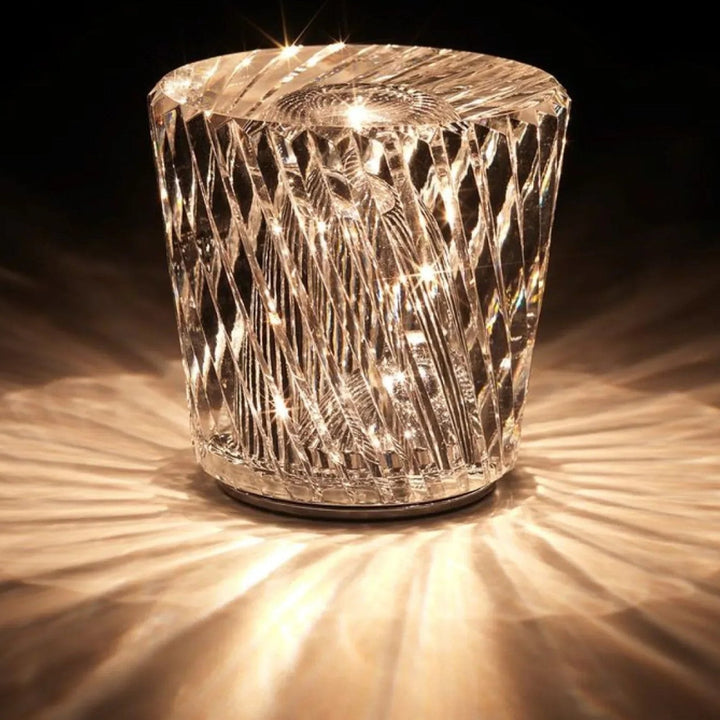 BowLift | Luxe Rechargeable Diamond Crystal Table Lamp - Lumière Diamond