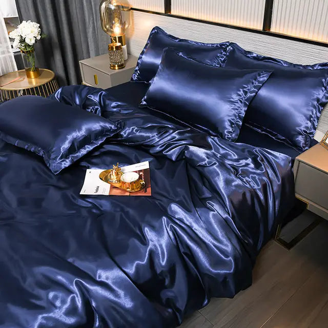BowLift | Luxurious Satin Duvet Cover - SilkSerenity