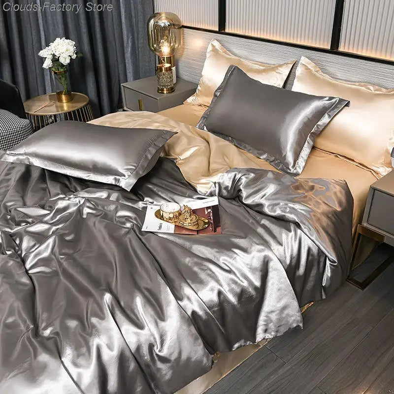 BowLift | Luxurious Satin Duvet Cover - SilkSerenity