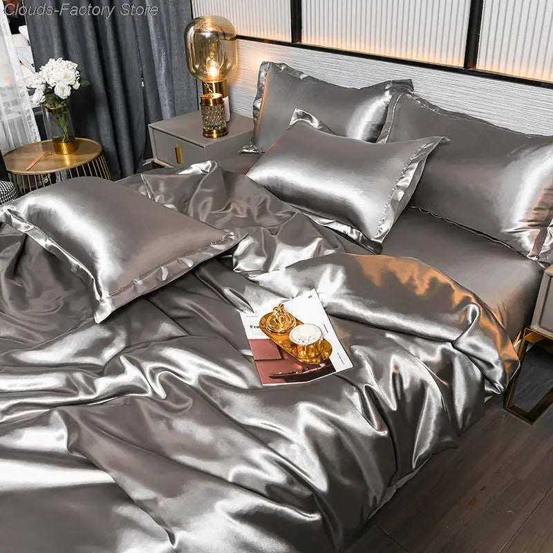 BowLift | Luxurious Satin Duvet Cover - SilkSerenity