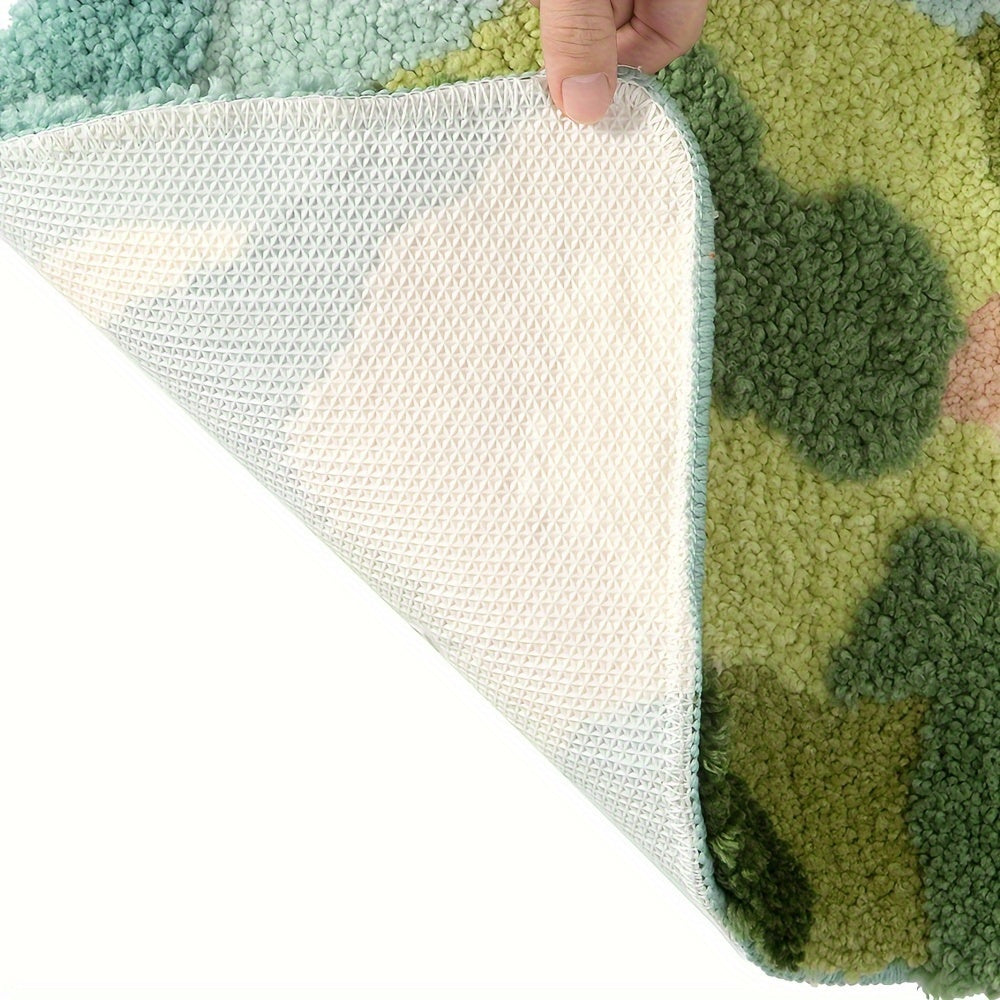 BowLift | Luxury Bath Mat with Floral Pattern, Extra Soft and Absorbent - Florina