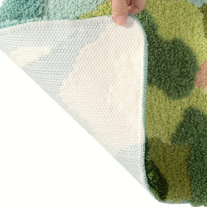 BowLift | Luxury Bath Mat with Floral Pattern, Extra Soft and Absorbent - Florina