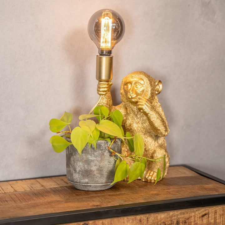 BowLift | Luxury Gold Monkey Table Lamp - GoldenChimp