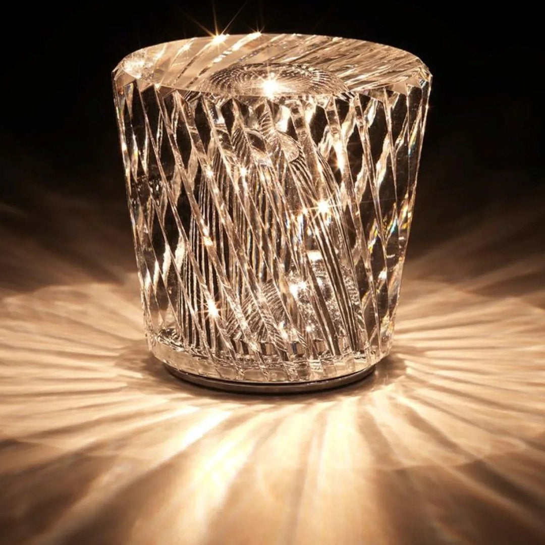 BowLift | Luxury Rechargeable Diamond Crystal Table Lamp - Lumière Diamond
