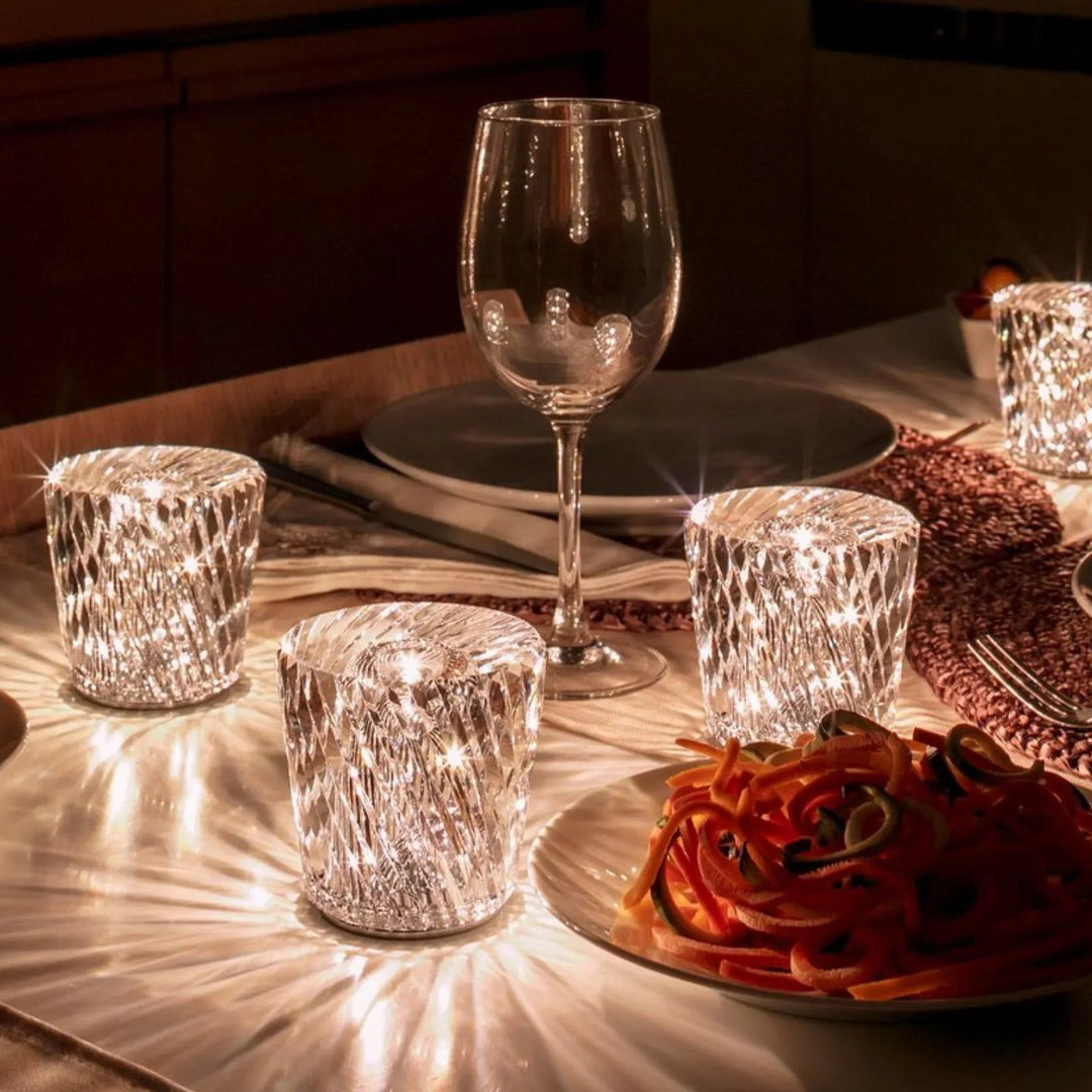 BowLift | Luxury Rechargeable Diamond Crystal Table Lamp - Lumière Diamond