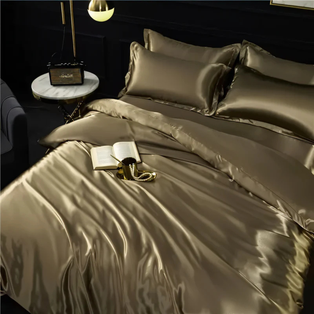 BowLift | Silk Satin Duvet Cover Bedding Set