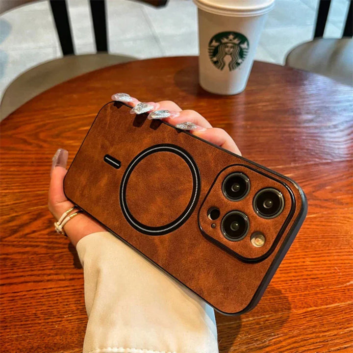 BowLift | Leather Magnetic Protective Phone Case