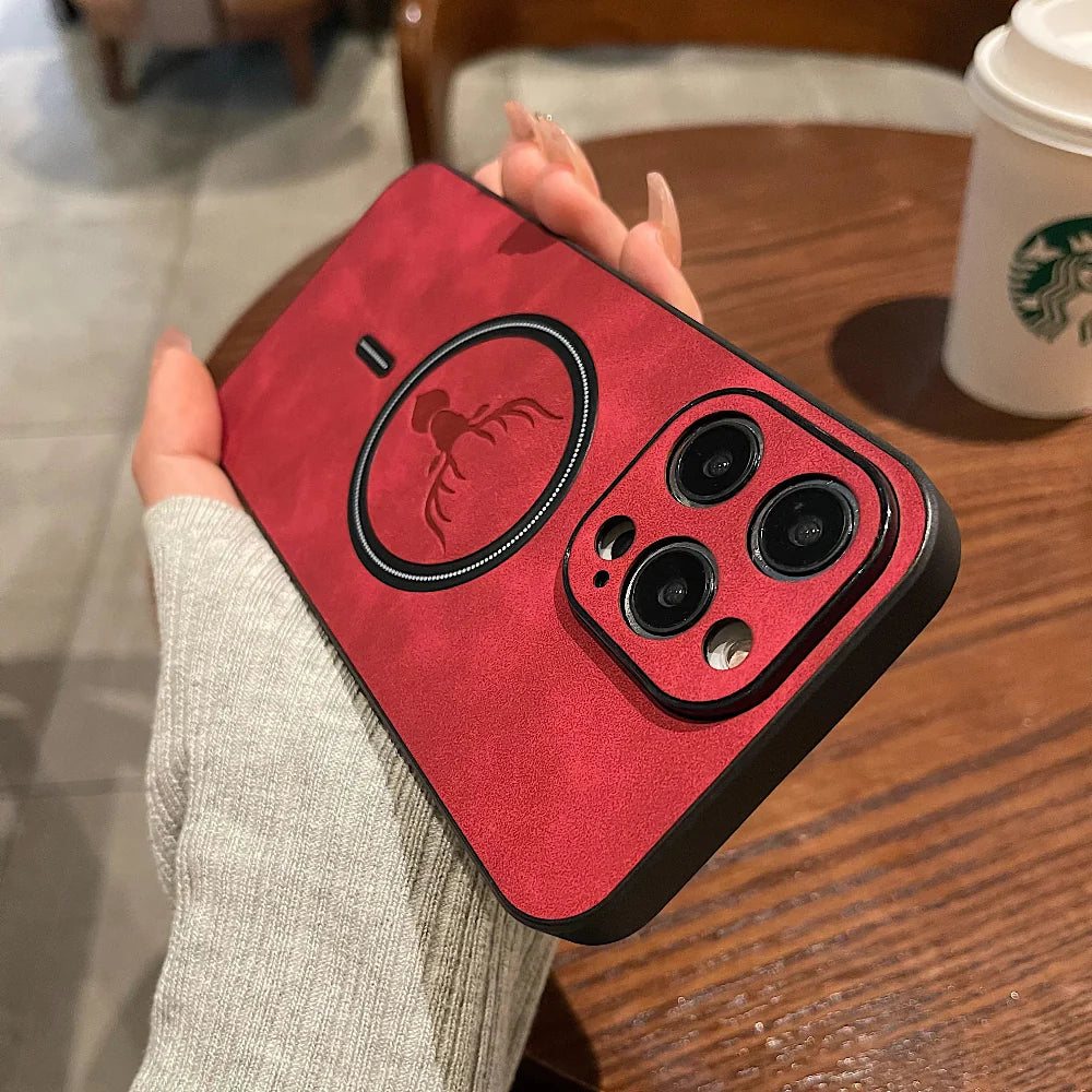 BowLift | Leather Magnetic Protective Phone Case