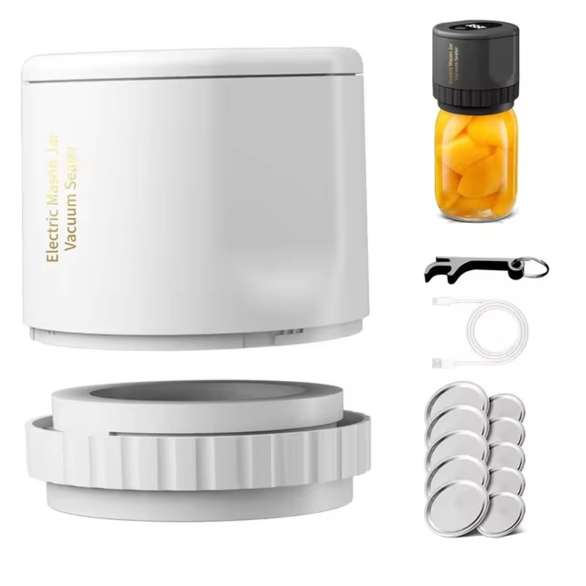 BowLift | Electric Mason Jar Vacuum Sealer Kit