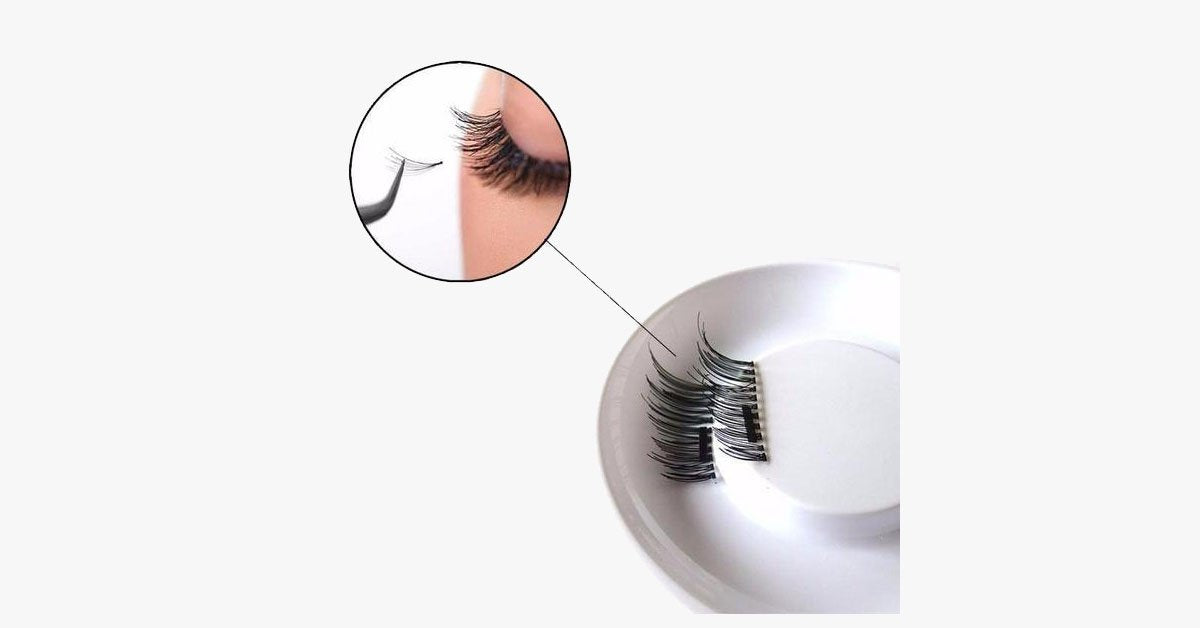 BowLift | 3D Reusable Magnetic Eyelashes – Make Your Eyelashes Spectacular (2 Pack)