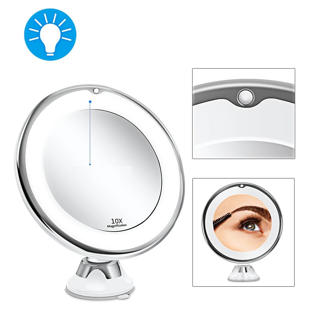BowLift | Cosmetic mirror with lighting – LED makeup mirror with magnification function