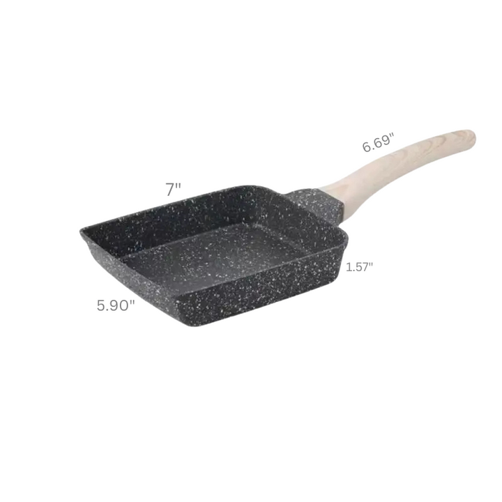 Maifan Stone Non stick Square Fry Egg Pan Gas Stove Cookware | Bowlift