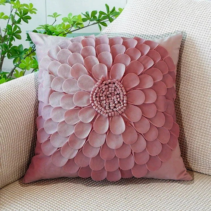 BowLift | VelourVista Cushion Cover - Cute Pink Rabbit Pillow for an Enchanting Interior