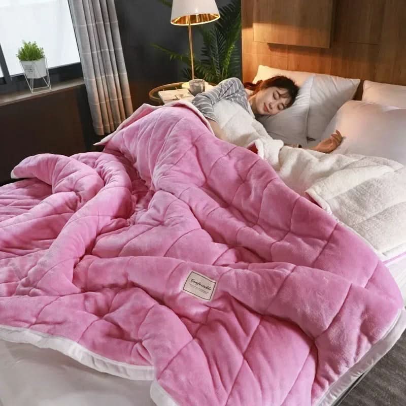 BowLift | Warm Flannel Coral Fleece Blanket Soft Cozy Throw for Winter