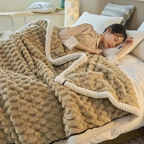 BowLift | Double-layer Coral Velvet Blanket for Autumn & Winter – TurtleWarm
