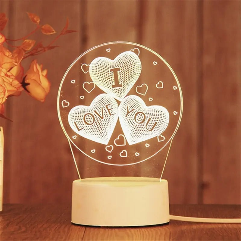 BowLift | Romantic Heart Lamp – Perfect for Anniversary Gifts, Valentine’s Day, or Special Birthday Surprises