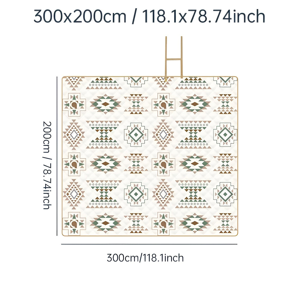 Picnic Bowliftanket with check pattern – Waterproof & FoldaBowlifte | Ideal for Park, Beach & Camping | Bowlift