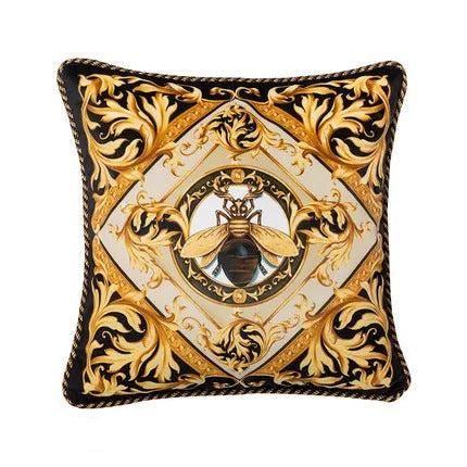 BowLift | Luxury Gold Pillow Case with Bee Print for Elegant Interiors