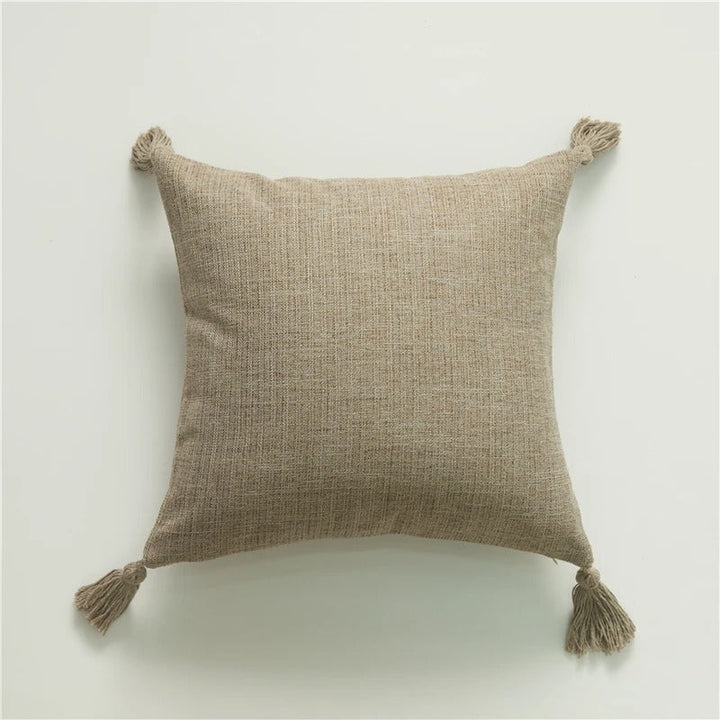 BowLift | ImperialRest Cushion Cover - Elegant Linen Cushion Cover with Playful Tassels for Any Space