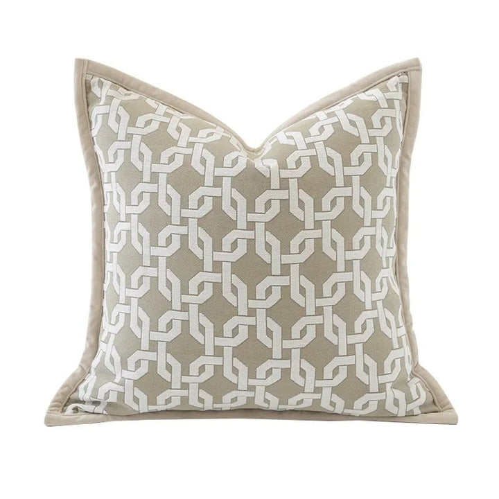 BowLift | VelvetGlow Cushion Cover - Double-sided Geometric Cushion Cover of Luxury Jacquard