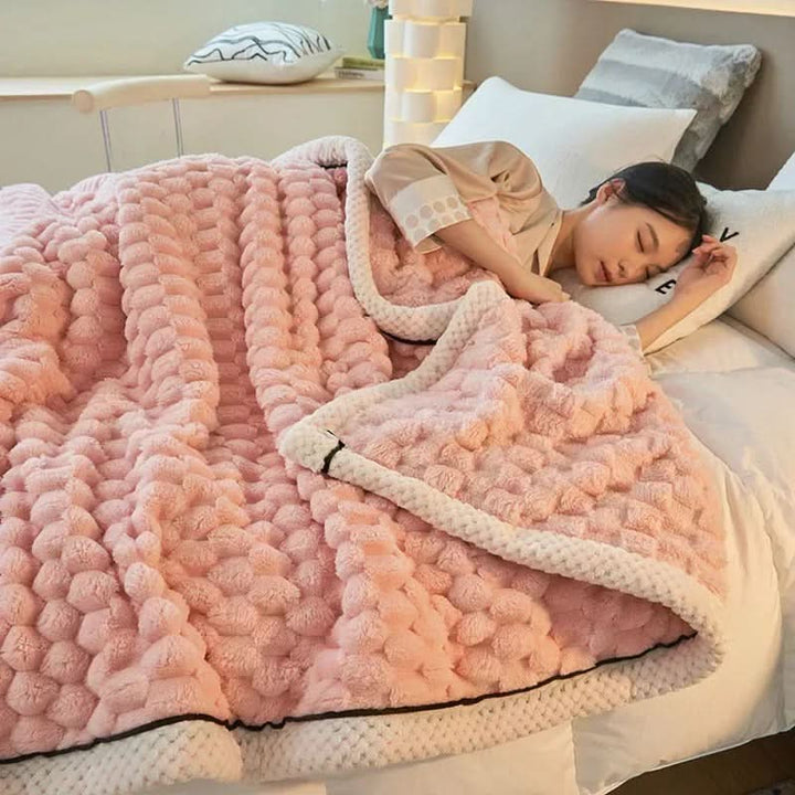 BowLift | Double-Sided Coral Velvet Blanket Soft Warm Throw for Winter