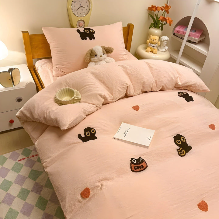 CloudComfort Bedding Set - ComfortaBowlifte and Skin-Friendly Lucky Cat Bedding | Bowlift