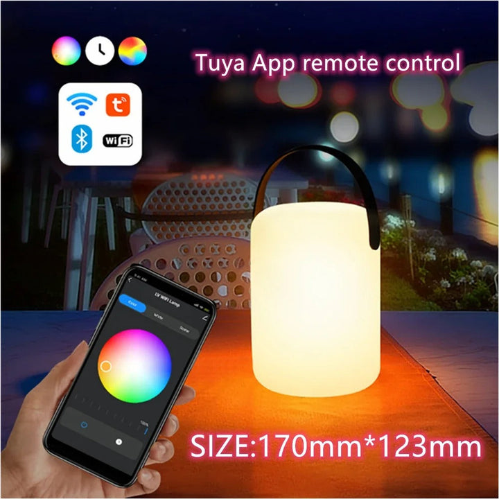 BowLift | LuminaFusion Lamp – Portable Waterproof Cordless Table Lamp with Remote Control